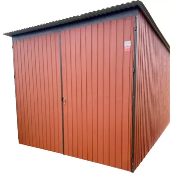 Přístřešek na auto 3S. Plechová garáž 3 X 5 m STAVEBNÍ BUŇKA BTX8004