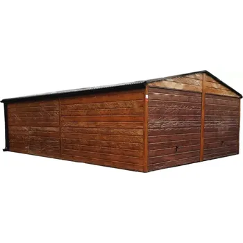 Přístřešek na auto 29.D Luxusní garáž plechová 6 x 8