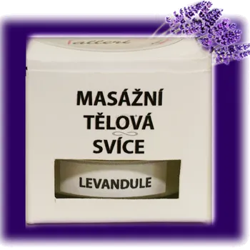Výroba svíčky Svíčka "MASÁŽNÍ TĚLOVÁ" VALLERI LUXURY LEVANDULE malé balení
