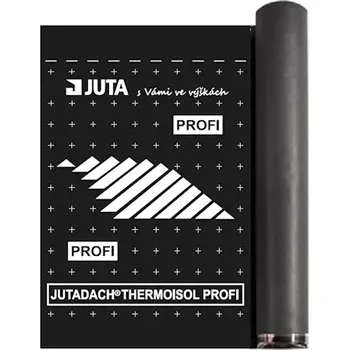Stavební fólie Juta Jutadach THERMOISOL PROFI 2A.P. Membrána s vyšší odolností vůči chemickým impregnacím dřeva.