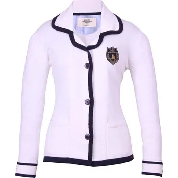 MARINE- dám. kabátek - úplet bílá, Velikost: 40