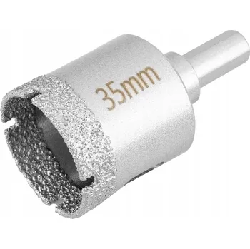 Vrták Korunkový Vrták s diamantovou korunkou 35 mm pro keramiku ze skla GRAPHITE 56T735