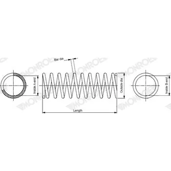 Pružina podvozku MONROE SP3483