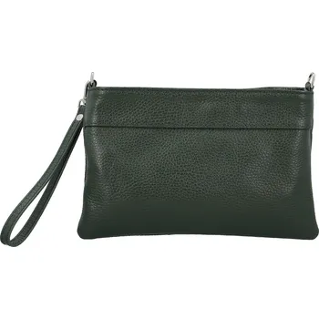 Kabelka Módní dámská kožená mini crossbody kabelka Kaliopi, tmavě zelená