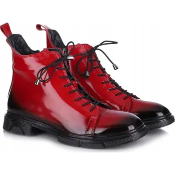 Dámské tenisky Dámské kotníkové boty Bombonella 8T G146 7191 50-FNSJ červené, VEL. velikost .37