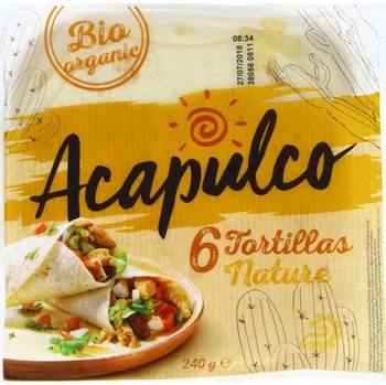 Rýžový chlebíček Acapulco Tortilla Nature 240g bio