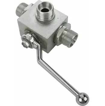 Vodovodní kohout Kulový kohout - M22x1,5 trojcestný s T vývrtem | 81520038 | AGROAD