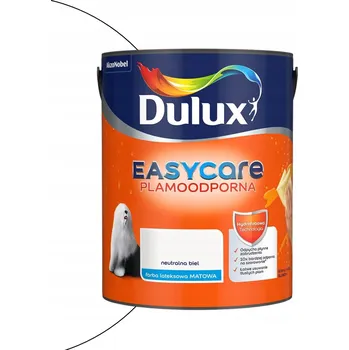 barva na zeď Dulux EasyCare Latexová Barva Neutralní Bílá 5L