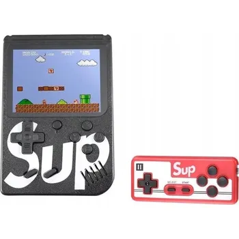 Herní konzole Mini přenosná konzole SUP 400 her - černá (pro dva hráče)