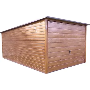 Přístřešek na auto 26D. Plechová garáž 3 x 5