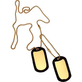 ID známka US dog tags Zlatá