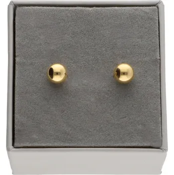 Náušnice Zlaté náušnice kuličky 6 mm ŠROUBKY Puzety OCEL OCEL chirurgická 316L