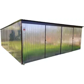 Přístřešek na auto 63. Plechová garáž 6 x 6 m