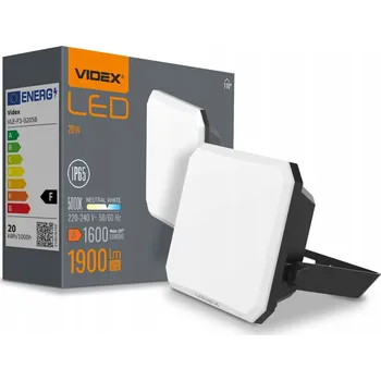 LED reflektor VIDEX černý halogen 5000K 1900lm 20W IP65 IK07