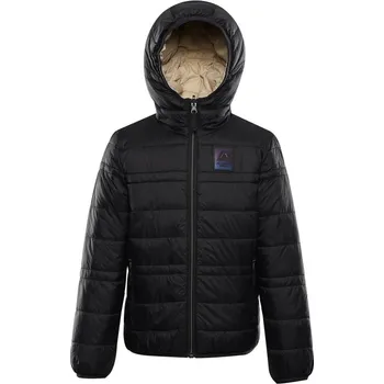 Chlapecká bunda Bunda dětská ALPINE PRO DOUWO HI-THERM oboustranná černá Velikost: 164-170