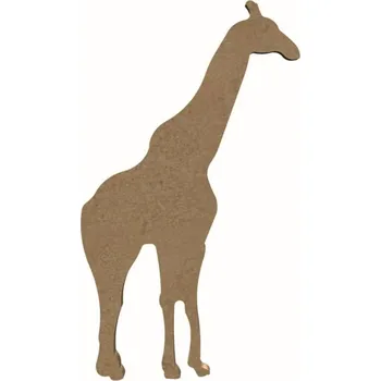 Výtvarná sada Gomille Dřevěný výřez k dekoraci Gomille, 10x18 cm - Žirafa