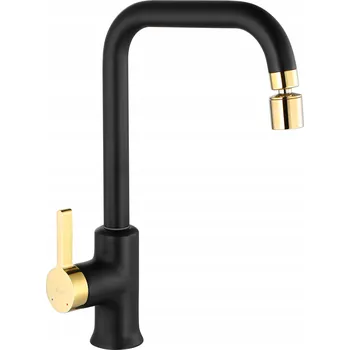 Vodovodní baterie Kuchyňská stojánková baterie Rea Polo černá