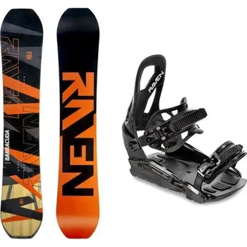 Snowboard Raven Barracuda Carbon Orange snowboard + Raven S230 Black vázání 153 cm + vázání M/L (EU 41-47) + DÁREK + Doprava ZDARMA