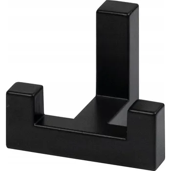 Věšák Nástěnný VĚŠÁK NA OBLEČENÍ BENZ ČERNÝ dvojitý matný