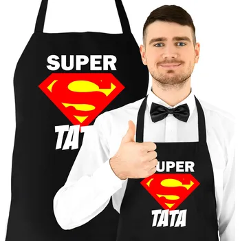 Kuchyňská zástěra Zástěra pro tátu - dárek ke Dni otců - Super táta