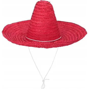 Karnevalový kostým Mexický Kostým sombrero, červený, halloween Karneval , 49 cm