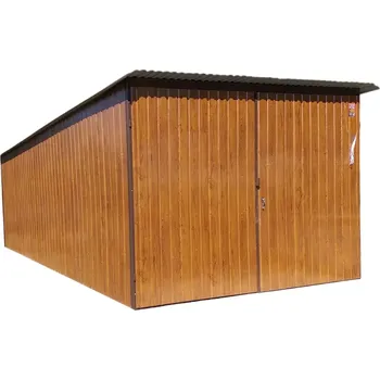 Přístřešek na auto 52. Garáž plechová 3 x 5 m