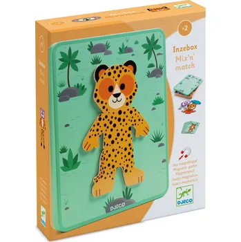 Dřevěná hračka Hra s magnety - veselá zvířátka