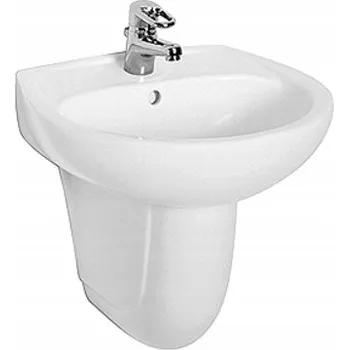 Nástěnné umyvadlo kulaté Koło Idol 54,5 cm bílé