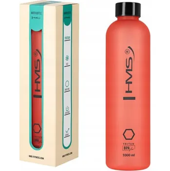 Sportovní láhev na pití 1000 ml Tritan Červený design HMS NCD61