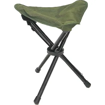 kempingová židle Skládací židle Trojnožka Olivová