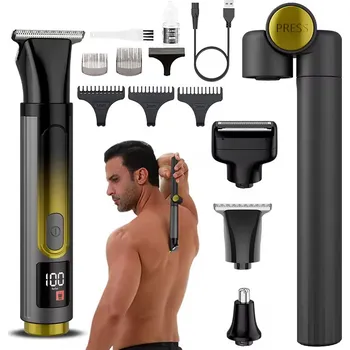 4v1 holicí strojek pro holení zad a těla, nabíjecí zastřihovač