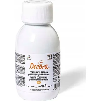 Potravinářské barvivo Tekuté barvivo Decora 100 g 100 ml 1 ks bílé