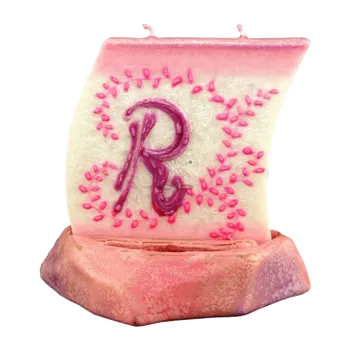 Svíčka Svíčka LOĎKA S PÍSMENEM R