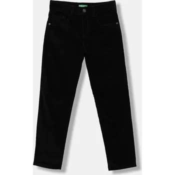 Chlapecké kalhoty Dětské manšestrové kalhoty United Colors of Benetton 4AD5CE04E.G.seasonal černá 99X, vel. 170