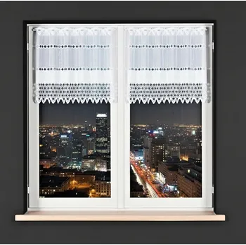 Záclona Dekorační metrážová vitrážová záclona VERA bílá výška 60 cm různé rozměry MyBestHome Rozměr: 150 cm ZBYTKOVÁ METRÁŽ