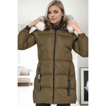 Dámská bunda Z9705 DEWBERRY WOMEN&#039;S JACKET-KHAKI dewberry bílá | kaki 3464413