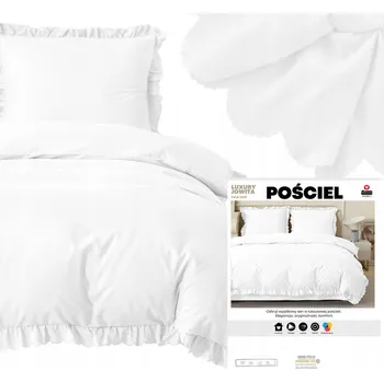 Povlečení Sada povlečení Łóżkoholicy mikrovlákno 140x200 cm hladké bílé 2 díly