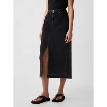Dámská sukně GAP Dámské Džínová midi sukně GAP Černá 25 (2958754)