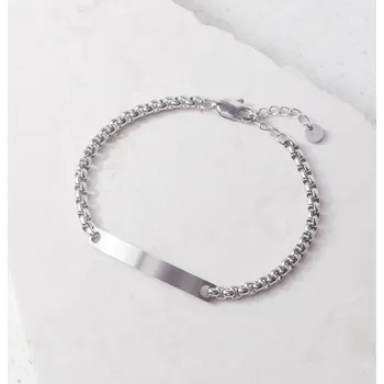 Náramek Náramek s destičkou ocelový pánský