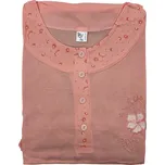 Dámské nadměrné pyžamo s dlouhým rukávem NESS Barva: Meruňková, Velikost: 7XL