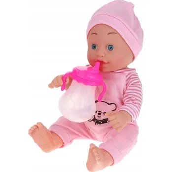 Panenka Panenka miminko Nobo Kids CH-6716825 30 cm s lahvičkou a dupačkami