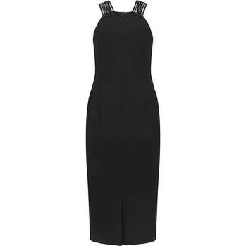 Dámské šaty BOSS Koktejlové šaty Daliyah 50548103 Černá Slim Fit 40