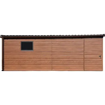 Přístřešek na auto 35D. Garáž ELEGANT OŘECH 4 x 6 m