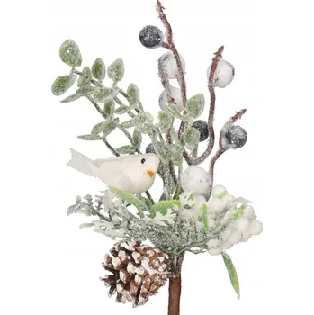 umělá květina Dekorativní Větvička Top Gift 25 cm pokrytá sněhem