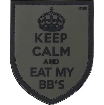 Nášivka Nášivka KEEP CALM velcro 3D PVC