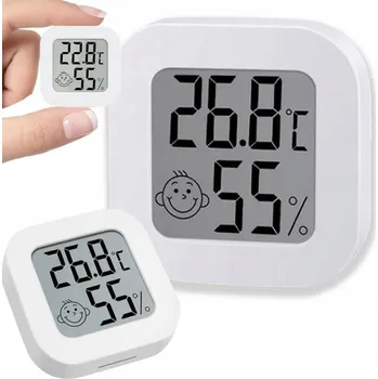 Domácí teploměr Digitální Pokojový Teploměr Elektronický Vlhkoměr Smajlík Baterie