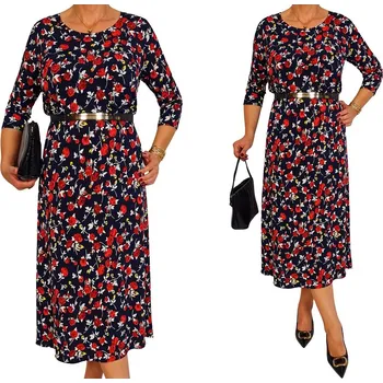 Dámské šaty ŠATY s dlouhým rukávem svatební hostina velikost 42, 44, 46, 48, 50, 52, 54, 56