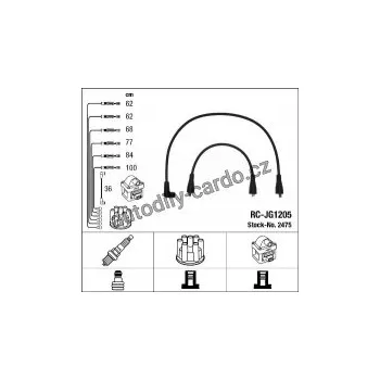 Zapalovací kabel Sada kabelů pro zapalování NGK RC-JG1205 - JAGUAR