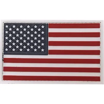 Nášivka Nášivka vlajka USA velcro 3D PVC barevná