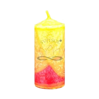 Svíčka Válcová svíčka malá – ručně vyráběná z Královského Poříčí s v...